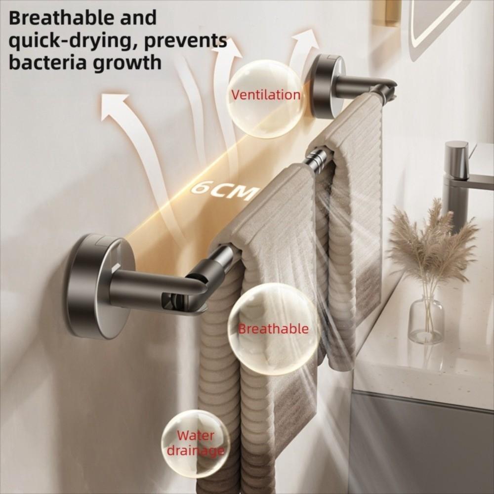 Wall Mounted Bathroom Towel Rack Retractable Bath Towel Storage Rack Shoe Storage Shelf  Home