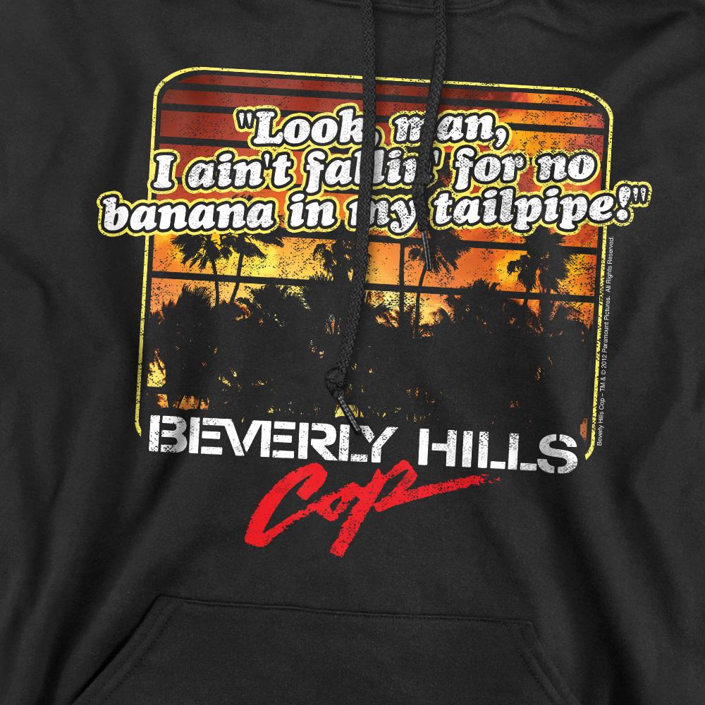Beverly Hills Cop Mens Banana In My Tailpipe Hoodie