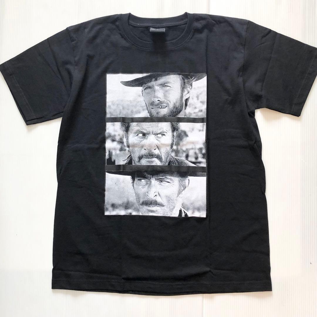 Clint Eastwood Gunman Sunset T-shirt Black Cotton Shirt HT402 XXXL
