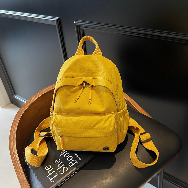 Backpack Women's Multi-use Single-shoulder Lightweight Solid Color Mini Backpack Sport Chest Bag