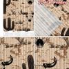 2D FLAT PRINTING 2pcs Curtains (Without Rod) Cactus and Skull Desert Light Filtering Popular Curtains Machine Washable Fabric