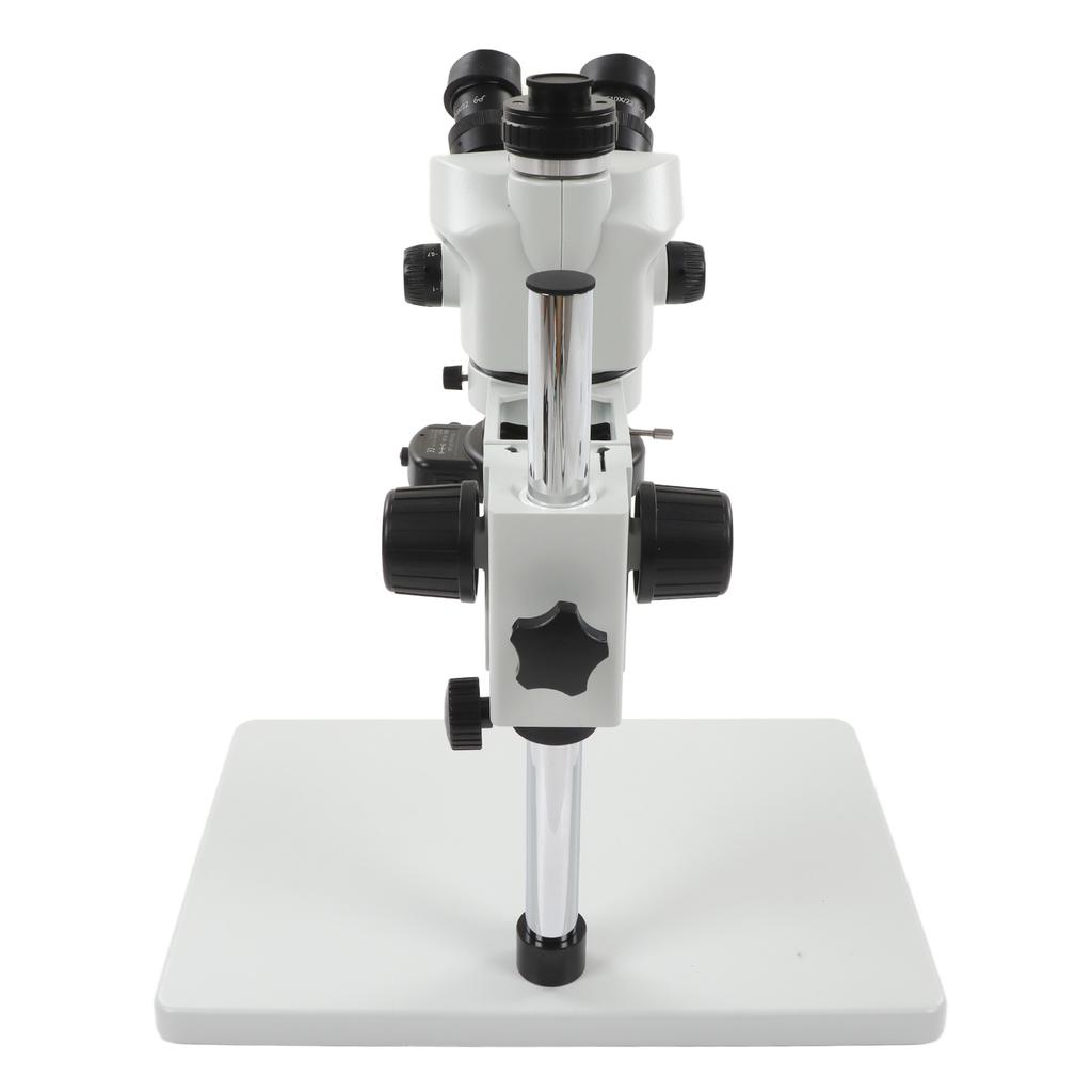 Trinocular Microscope 24MP 1080P 3.5X To 50X Continuous Zoom Stereo Trinocular Microscope with LED Lamp 100‑240V UK Plug