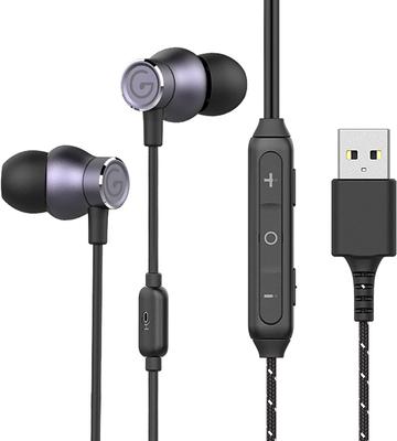 USB Headset Headphones for PC Lightweight Wired Mute Function ENC Call Noise Cancelling Mode Switchable Telework Remote Work Web Conference Work from