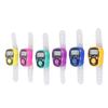 6 Pcs Electronic Finger Counter Portable Lightweight Adjustable Ring Clicker Counter with LED Light