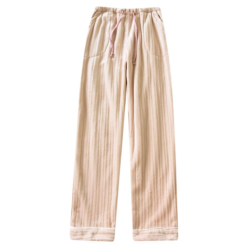 Damenmode Fleecegefütterte Verdickte Lange Pyjamahose