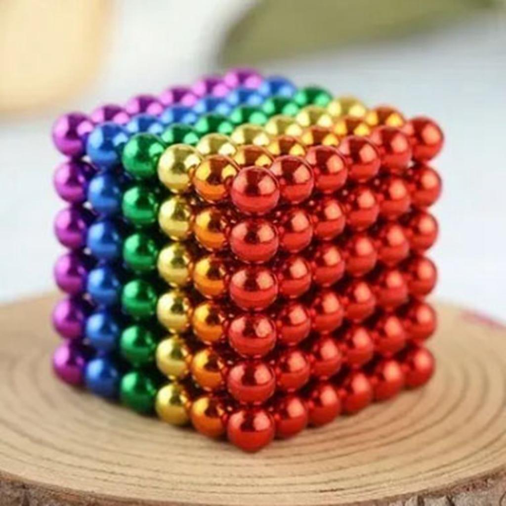 216pcs 5mm Magnet Ball Fidget Toy 8 Colors Stress Relief DIY Magnetic Beads Educational Toy