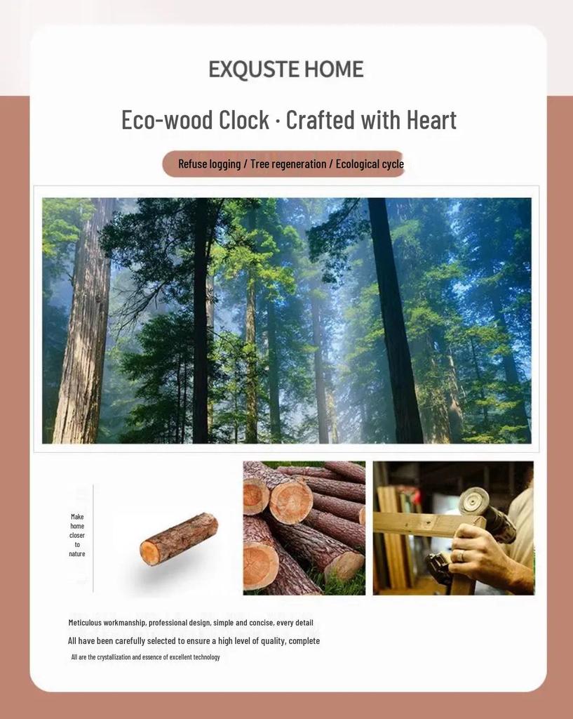 Wooden Alarm Clock Pen Holder: Time, Temperature & Date Display for Students