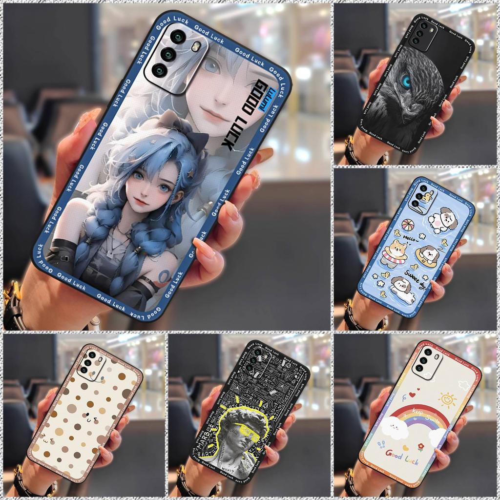 Fashion Design Dirt-resistant Phone Case For Xiaomi Poco M3 Silicone Anti-knock Soft Case Full Wrap Cartoon Protective