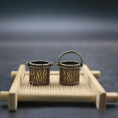 Pingente Chaveiro de Carro de Latão para Bênção - Ornamento de Mesa de Cobre Portátil para Homens e Mulheres