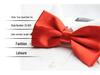 Solid Color Formal Wedding Bow Tie for Men - Customizable Logo and Multi-Color Options