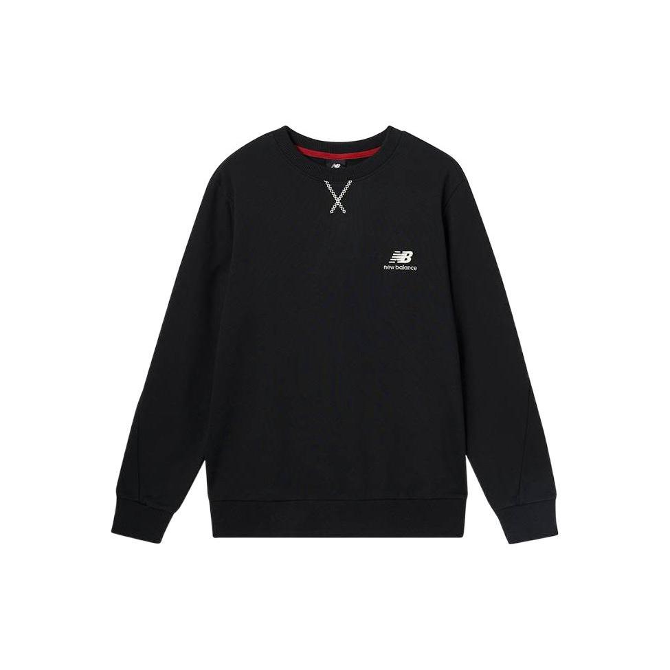 New Balance Athletics LNY French Terry Crewneck Asia Sizing  Black  Men s AMT31571-BK S