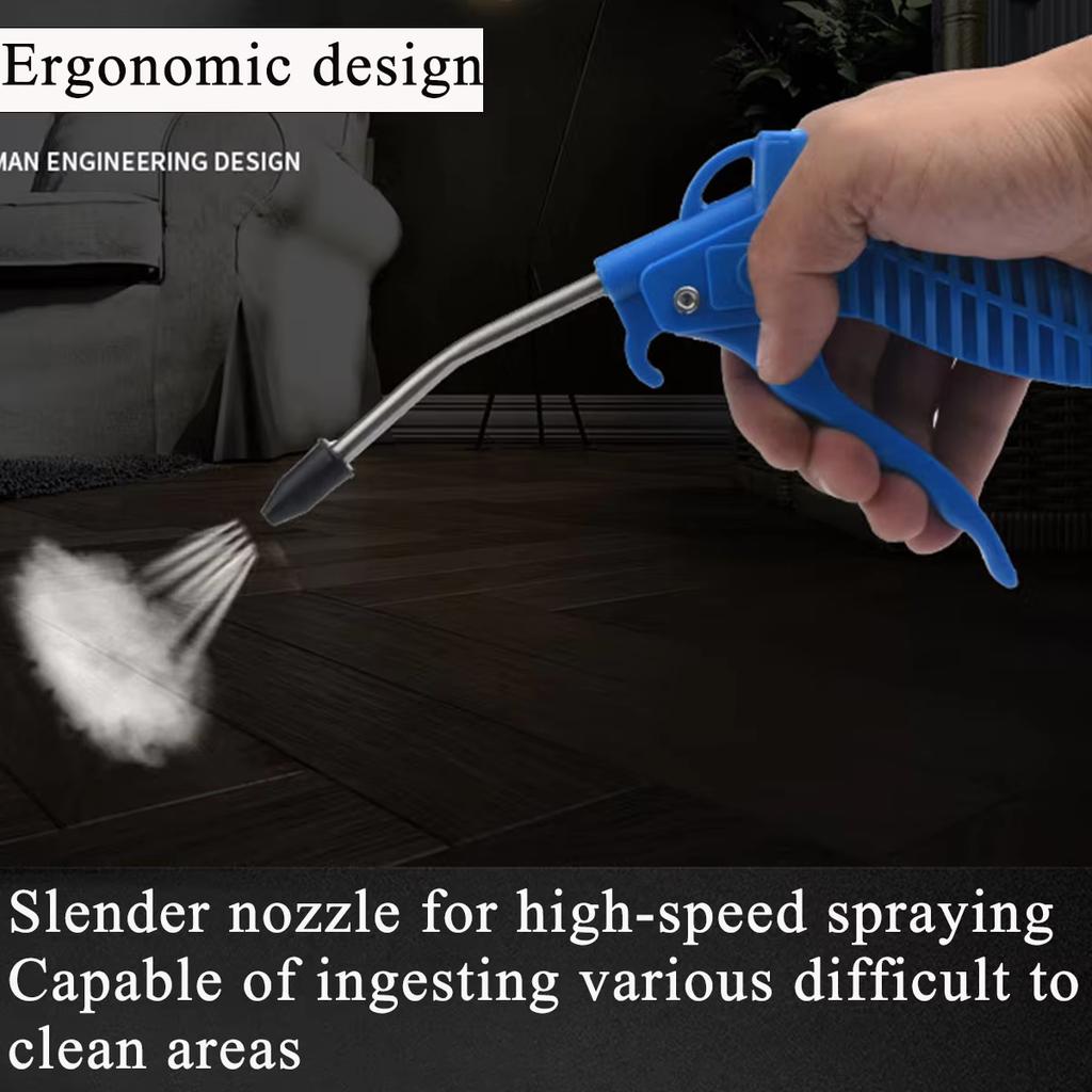 Ergonomic Air Blow Gun High Pressure Dust Cleaner Handheld Pneumatic Tool for Household Workshop Car Use