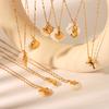 Ocean Seahorse Shell Pendant Necklace Minimalist Collarbone Chain Jewelry