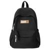 Schoolbag New Large Capacity Solid Color Backpack Middle School Student School Bag High Value Fashion Casual Lightweight Backpack Female