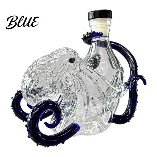 Art of Light And Shadow Bottle Octopus-Shaped Glass Decanter 3D Artistic Borosilicate for Whiskey Wine Soda Ocean Themed Bar Decor 350ml Decorative 350ml чёрный