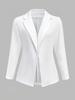 2024 Autumn/Winter Women's Solid Color Lapel Long Sleeve Slim Fit Jacket