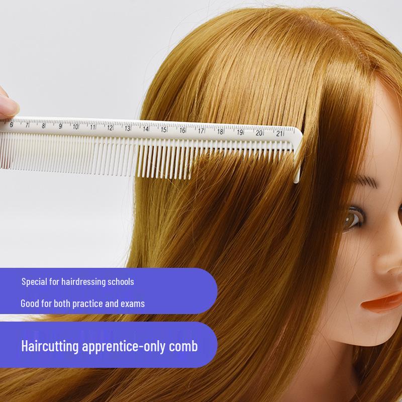 

Hairdressing Ruler & Size Comb - 21cm Student Practice Haircutting Tool белый