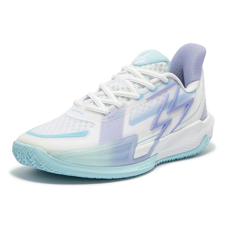 New 361° Big3 4.0 QUICK Ice Blade Low Top Basketball Shoes Women's Glacier Blue 582331105-1
