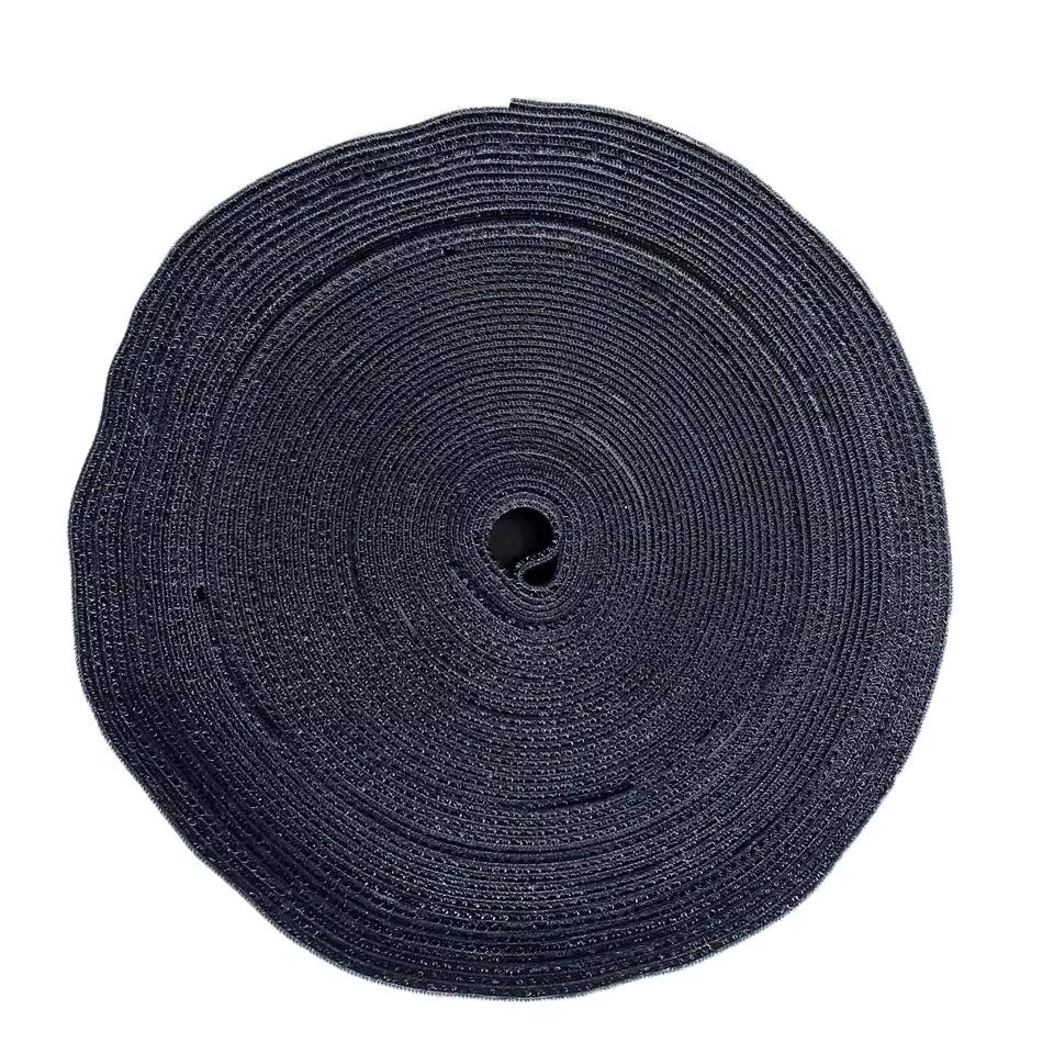 Orthotic Velcro Custom Length Cable Tie Roll Elastic Nylon/Polyester Reusable Durable Cushioning Loop Velour Strap Multiple Polyester
