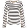 Betu Women's 2025 Spring Classic Striped Round Neck T-Shirt
