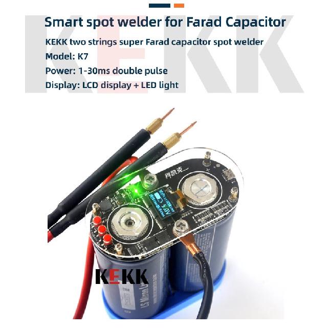 KEKK Farad-Kondensatoren Punktschweißgerät Superkondensator 5,4-5,6V1500F Punktschweißmaschine Steuerplatine 0,3mm Für 18650-Batterie