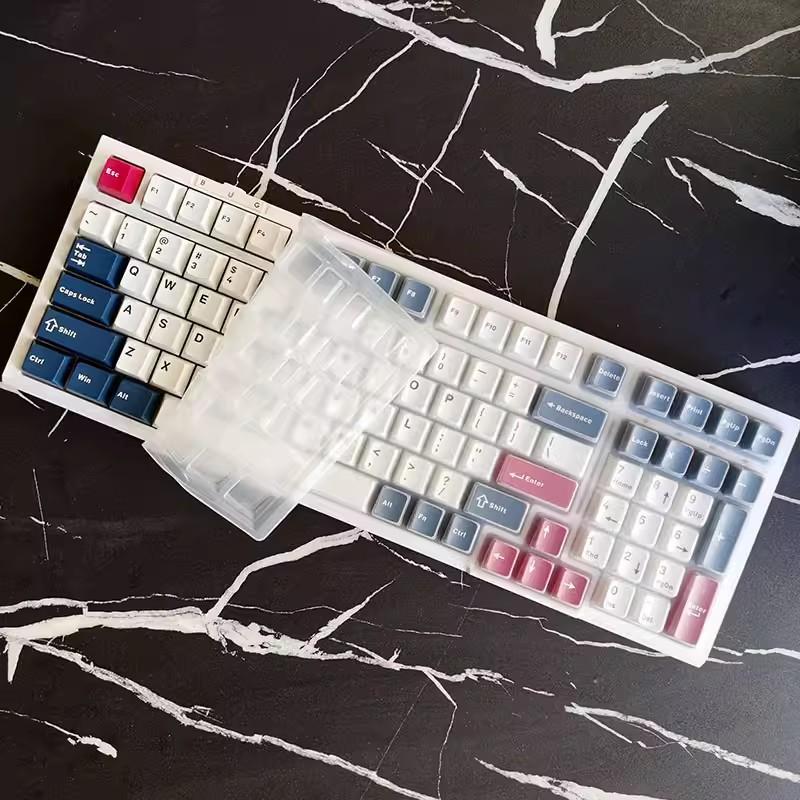 Silicone Transparent Keyboard Cover Skin Protector Guard For Aula F99 F98 Wireless Bluetooth Mechanical Gaming Keyboard