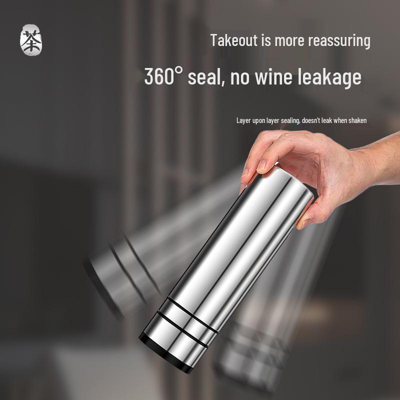 New 316 Stainless Steel Insulated Cup with Quick-Open Lid and Tea Separator