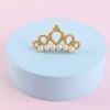 Crown Shape Bows with Faux Pearl Pets Hair Clips Dog Accessories Pet Hairpins Pet Grooming Supplies