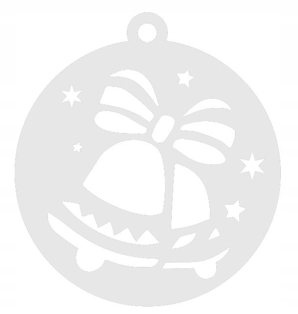 Ś24 Christmas Pendant BALL BELLS Christmas Decoration Openwork CHRISTMAS