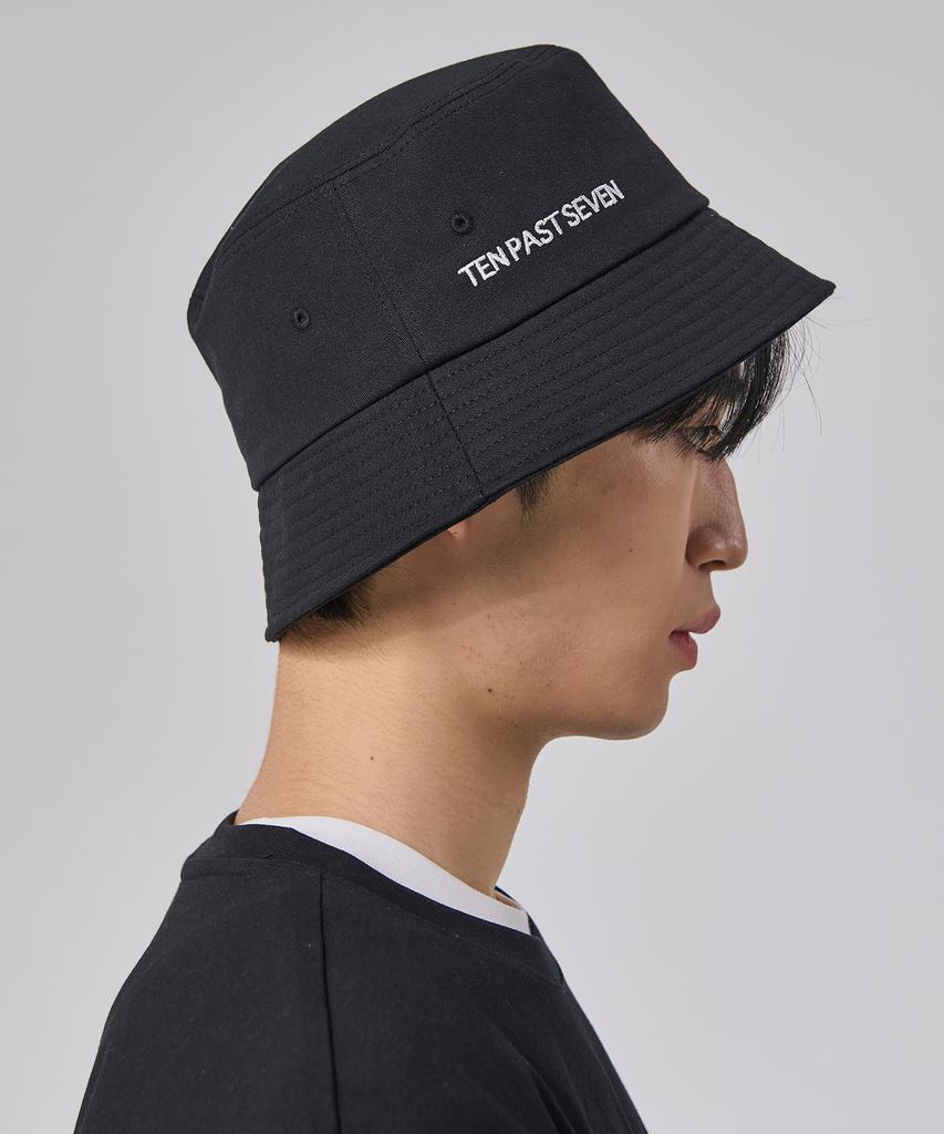 TEN PAST SEVEN Logo Bucket Hat - Black