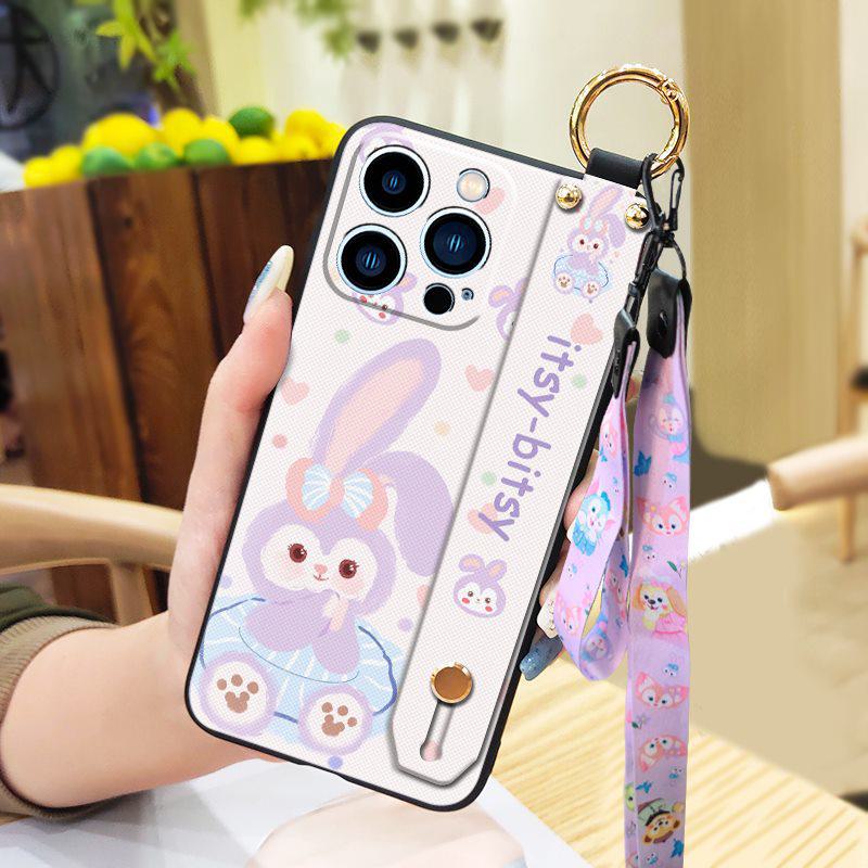 Stella Lou Cartoon-Softshell-Handyhülle für Samsung, iPhone, OPPO, Xiaomi, Vivo mit Umhängeband