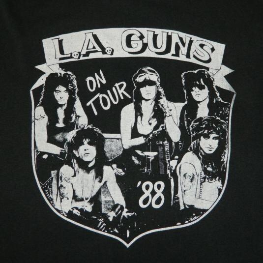 LA GUNS Band On Tour 88 Cotton Black All Size Men Women Shirt Unisex T-Shirt