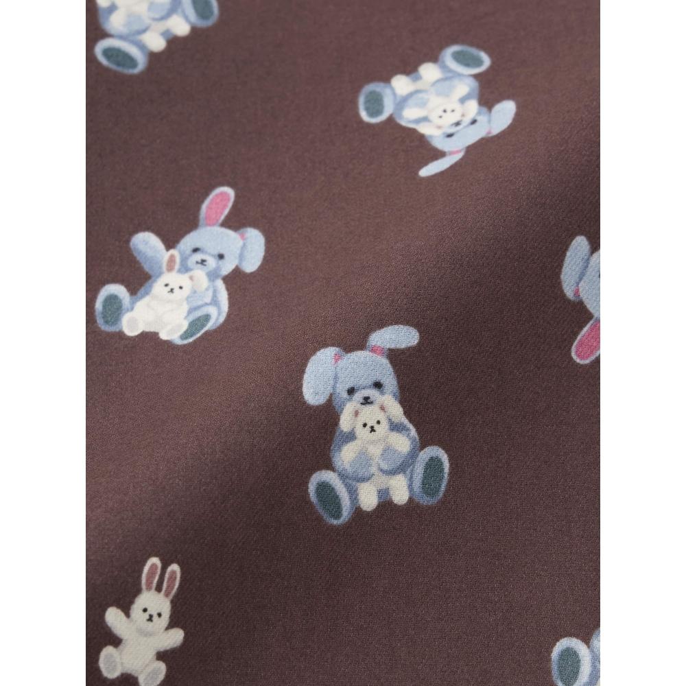 GU by Uniqlo Flanellpyjama Langärmlig Lange Hose Hase