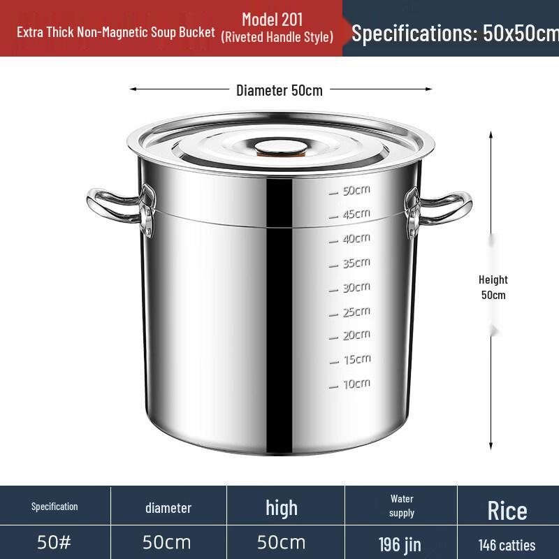 

JPHZNB Food-Grade Stainless Steel Stockpot with Lid