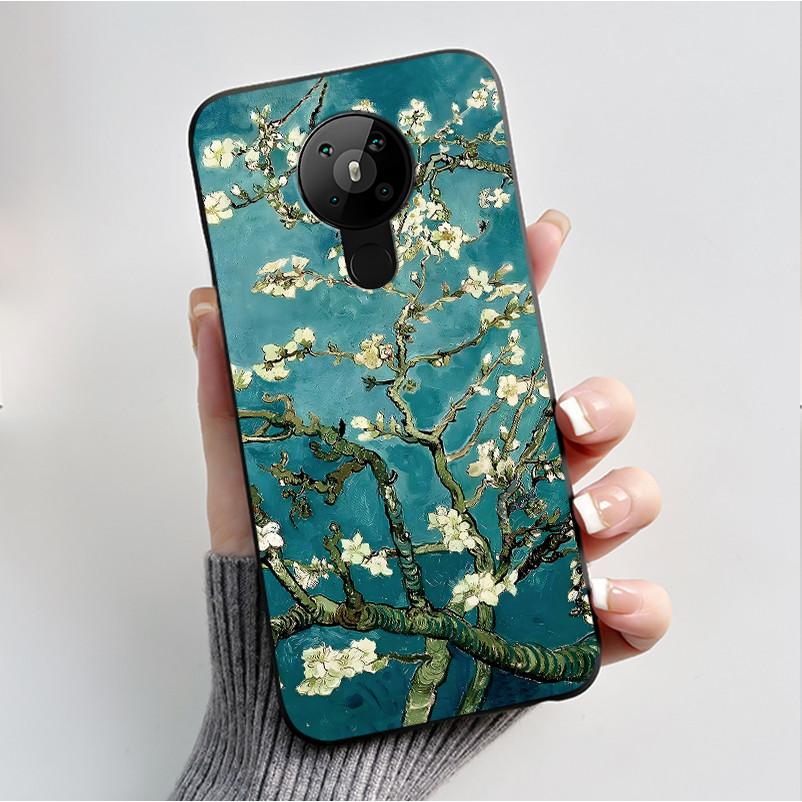 

Printing Pattern Case For Nokia 5.3/Nokia 5.4/Nokia 3.4 Coque Soft Silicone Black Shell Cover Cute Flower Cartoon Casing Fundas Nokia 5.4