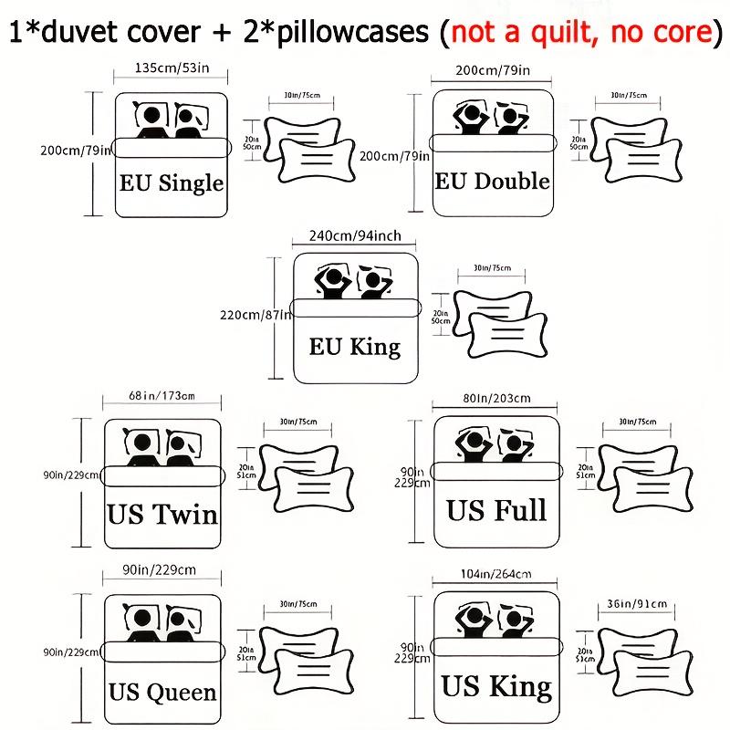 3D Niedliches Lila Plüsch Herzmuster Bettbezug Set, Atmungsaktive 100% Polyester Bettwäsche mit Reißverschluss, Maschinenwaschbar