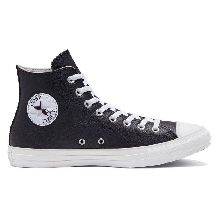 Converse Chuck Taylor All Star Seasonal Color Leather High Top Sneakers Unisex Sneakers Black White 166730C