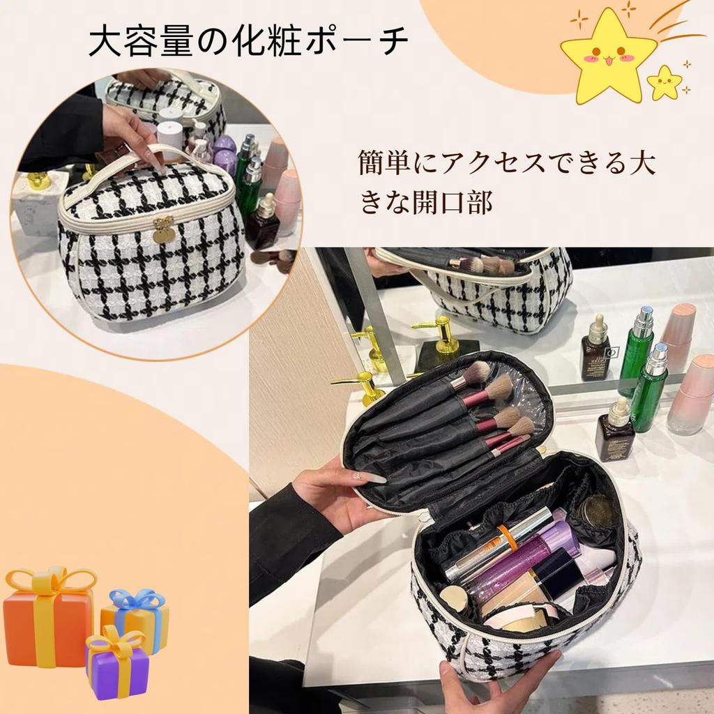 Tumecos Cosmetic Makeup Portable Cosmetic Multifunctional Vanity Travel Cosmetic Lightweight and Cute Makeup Makeup Toiletry Bag for Makeup and