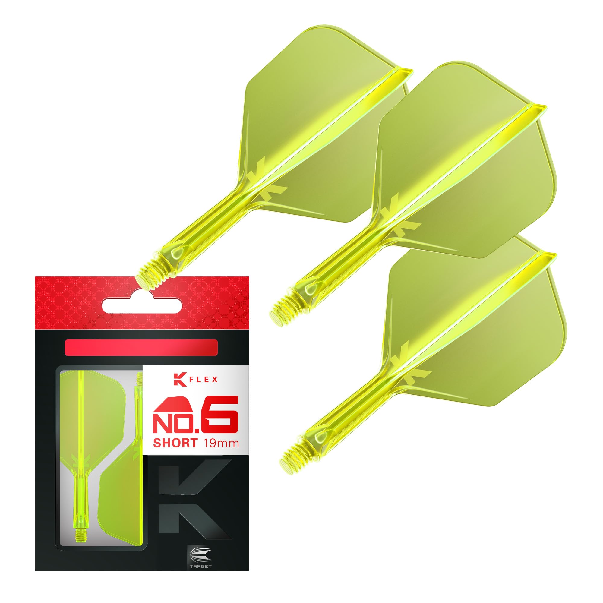 TARGET K-FLEX FLIGHT NEON SHAPE/NO6 yellow 19mm жёлтый