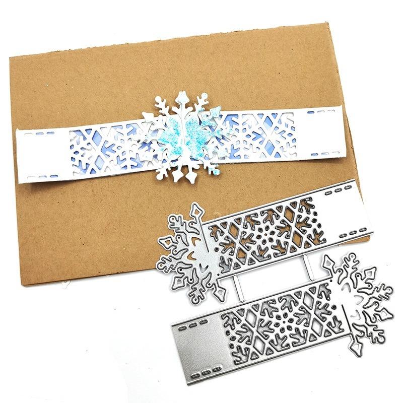 Embossed Die Template Christmas Snowflake Greeting Card Bookmark Scrapbooking DIY Cutting Die Carbon Steel Die