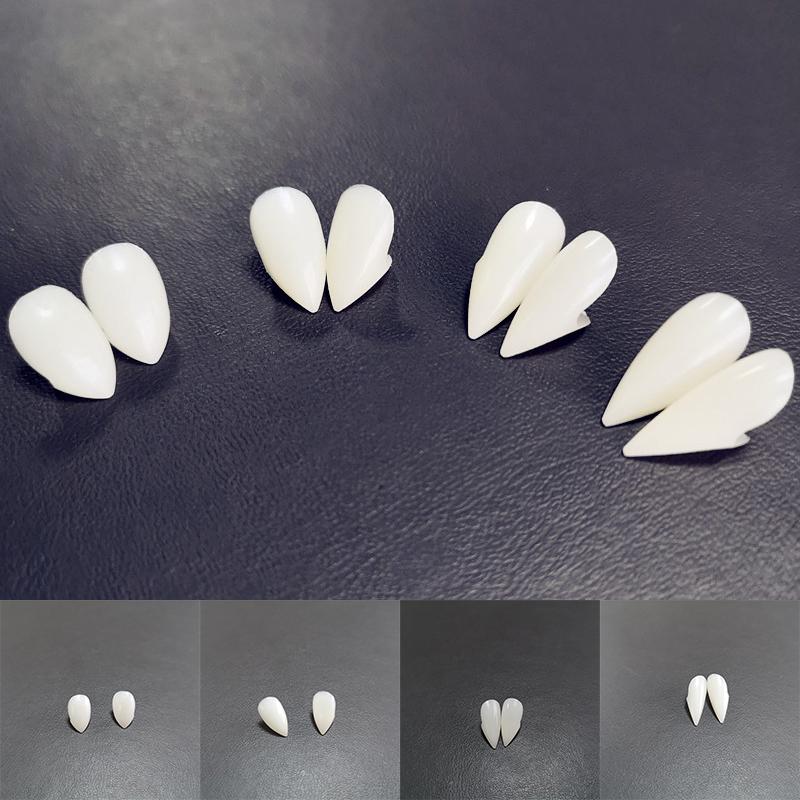Bloodcurdling Vampire Werewolves Fangs Fake Dentures Teeth Costume Halloween Fad