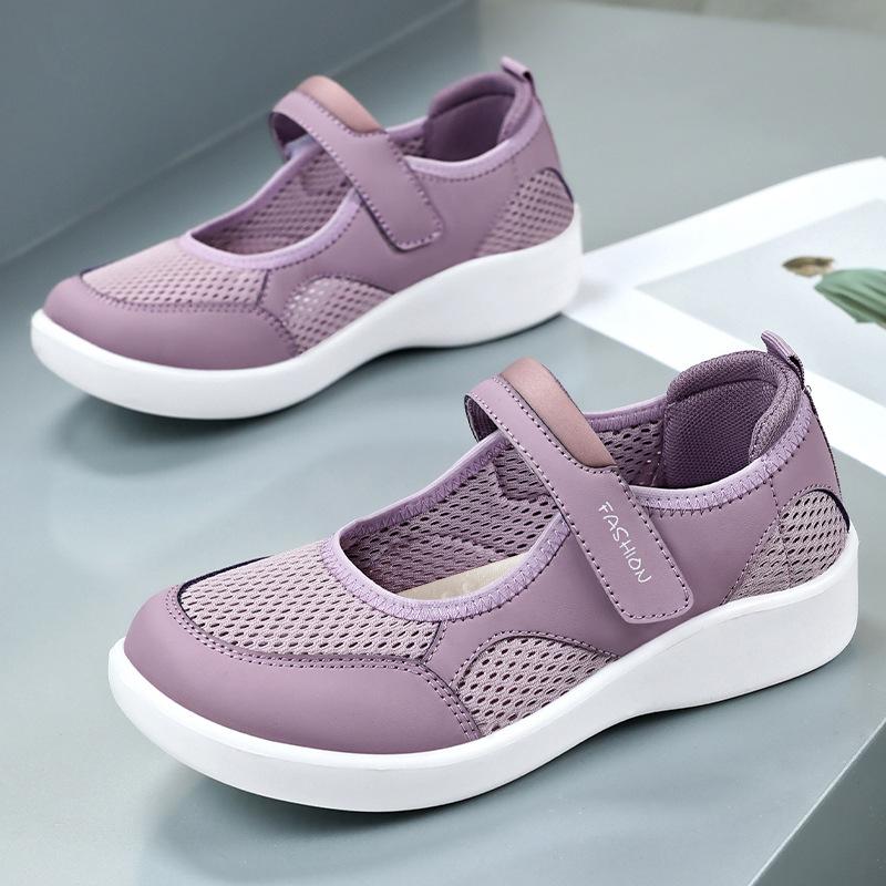 

Shoes women s shoes summer new soft sole not tired feet mother shoes Velcro middle-aged and elderly casual elderly shoes 41