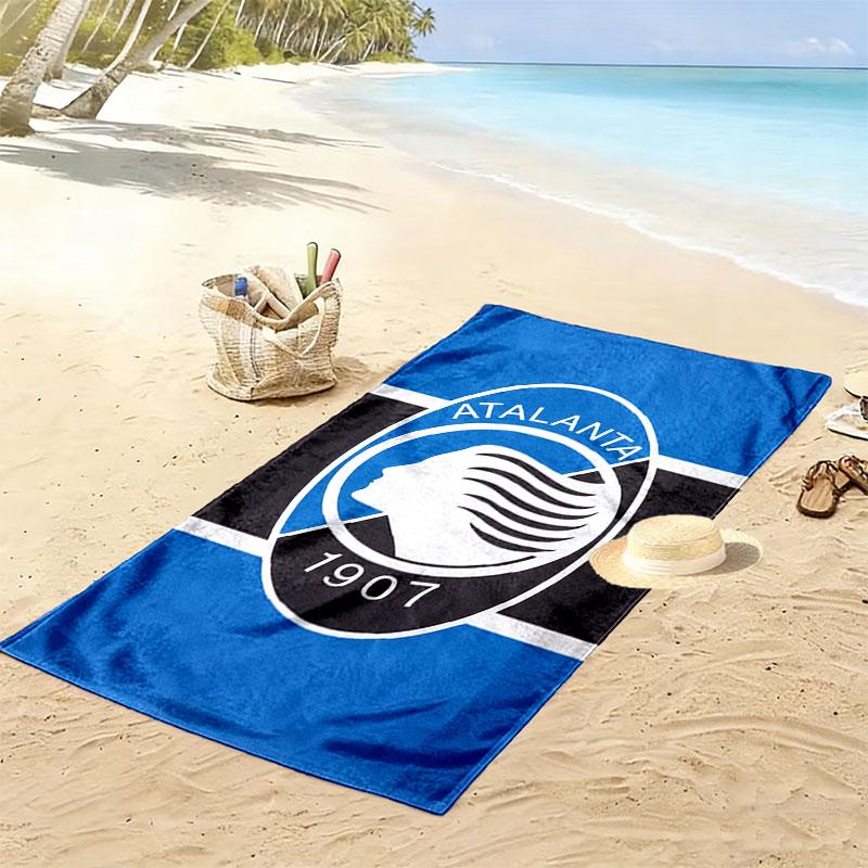 Asciugamano da Spiaggia Stampato Atalanta BC, Asciugamano Grande Morbido Asciugatura Rapida per Spiaggia Campeggio Nuoto