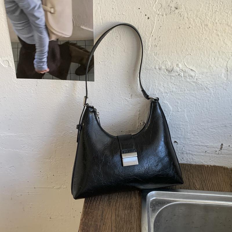IELGY Ladies Underarm Bag Retro Fashion One-Shoulder Bucket Bag