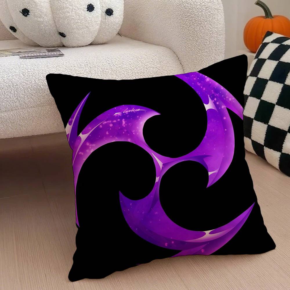 

Original God Elements Pillow Case Anti-dustmite Pillowcase Invisible zipper silky short plush Sofa cushion cover 12x12Inch