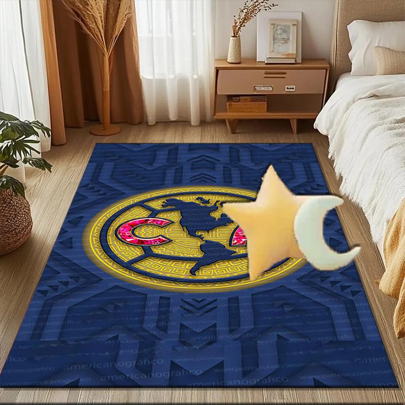 Club America Emblem Rug Game Carpet, Floor Mat for Bedroom Living Room Entryway Rug, Home Decor Idea Gift for Christmas birthday