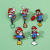Japanese Cartoon Creative Game Character Mario Brooch Super Mario Metal Badge