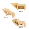 Hamster House and Habitat Wood Small Animal Hideout Hut Play Toy for Gerbils