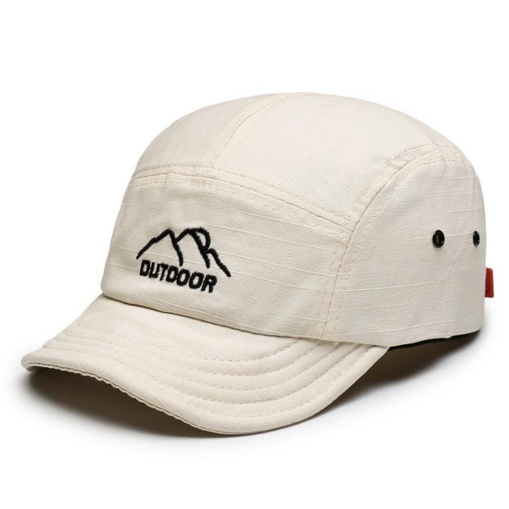 

Soft Short Brim Baseball Cap Sun Protection Adjustable Sports Running Cap Lightweight Sunscreen Cap Women Men бежевий