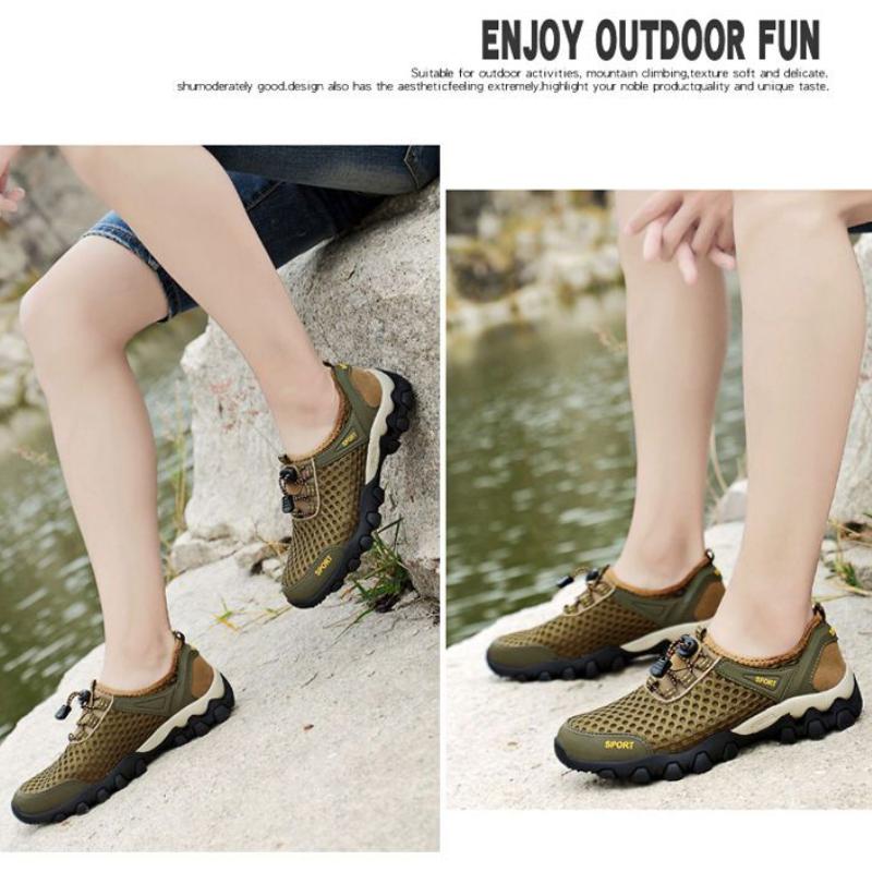 Sandals Men's Sweat Absorbing Deodorant-proof  Shoes Men's Outdoor Sports Hiking Shoes Summer Men's Shoes Breathable  Shoes